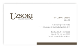 lawyer business card