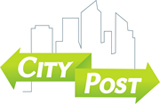 postal, parcel delivery logo