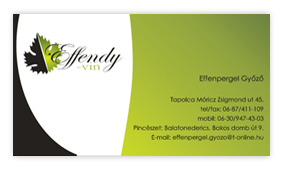 wine-producing business cards
